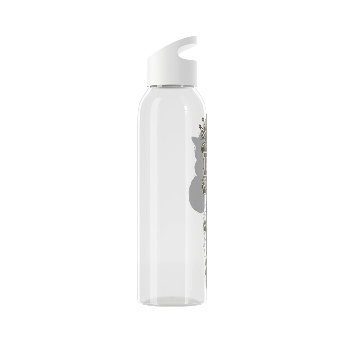INS Crowned Crest Tritan Water Bottle | Clear 650ml Streetwear Bottle