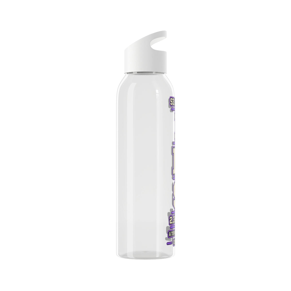 INS Coordinates Tritan Water Bottle | Clear 650ml Streetwear Bottle