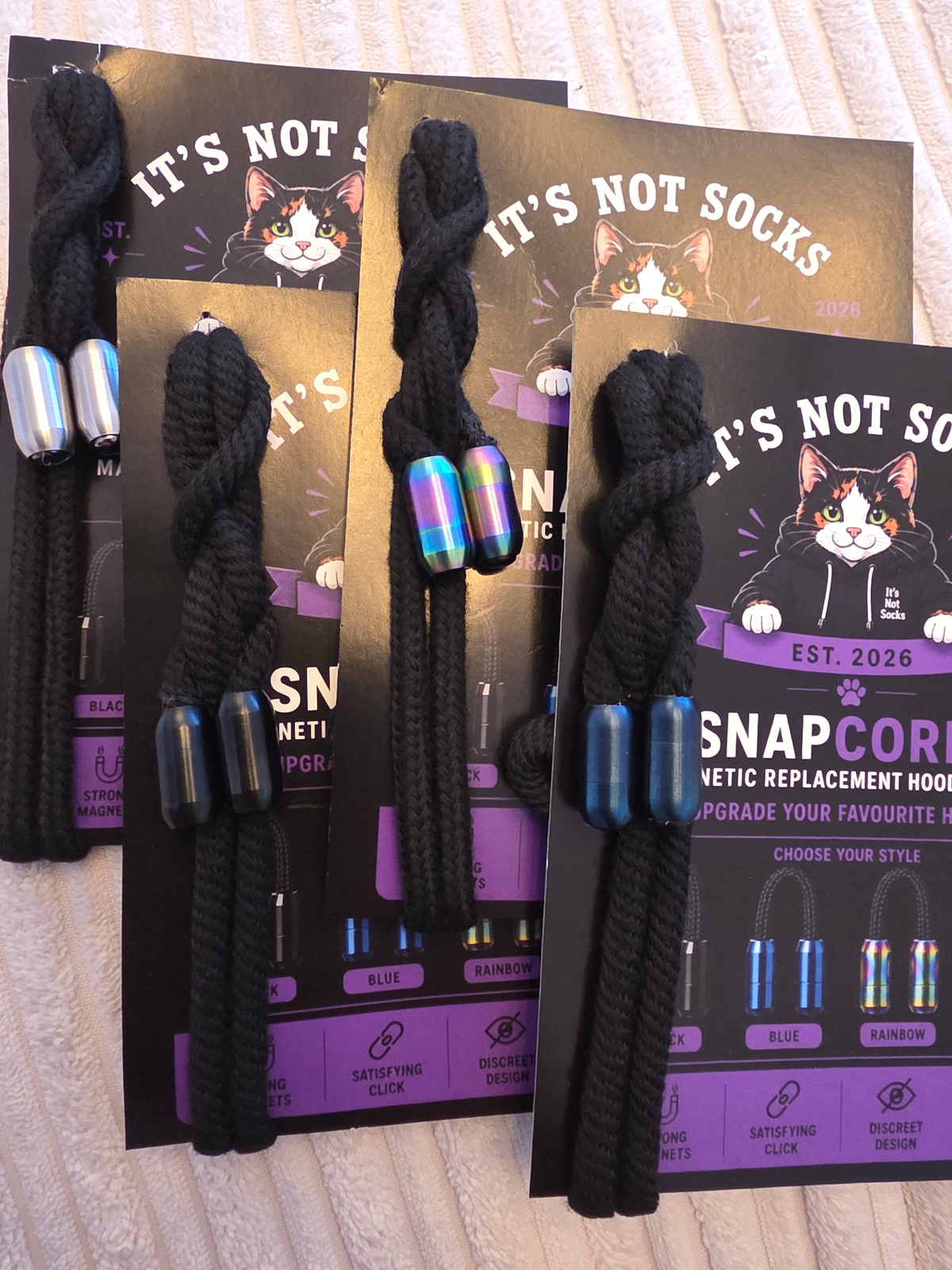 SnapCords™ Magnetic Replacement Hoodie Cords
