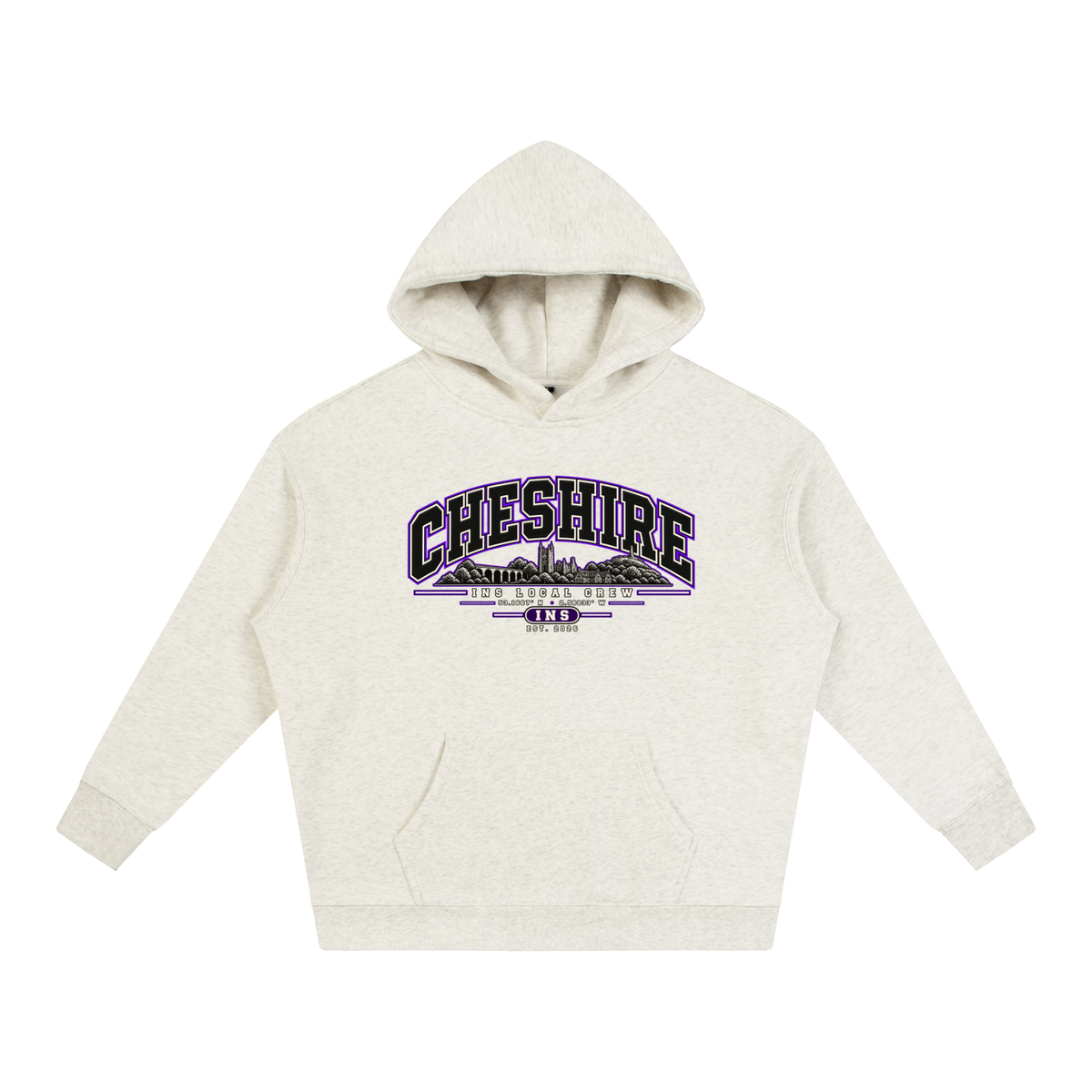 INS Cheshire Oversized Fleeced Hoodie