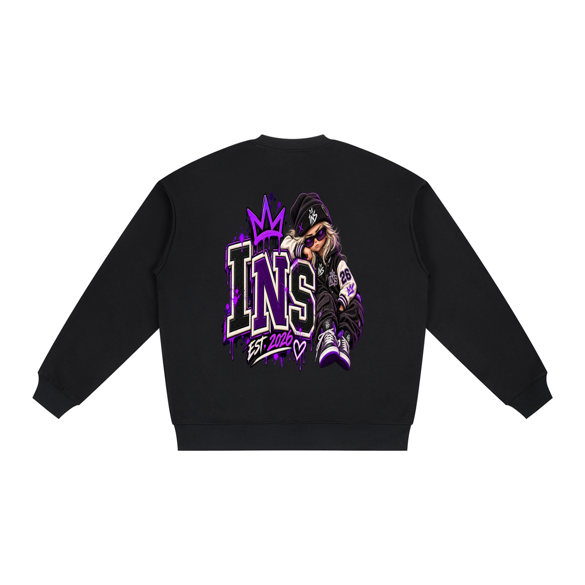 INS Varsity Girl Oversized Sweatshirt