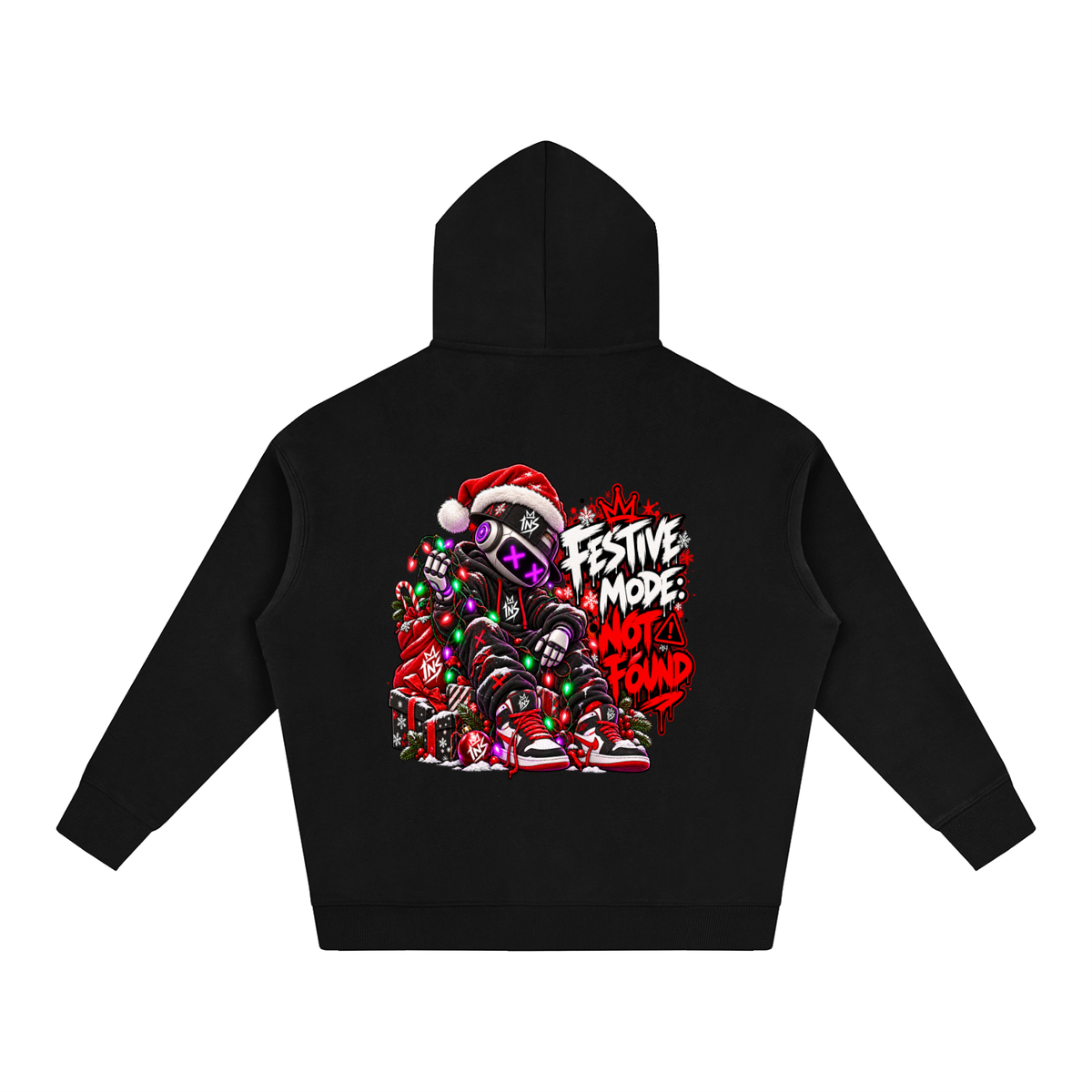INS Festive Mode: Not Found Oversized Hoodie