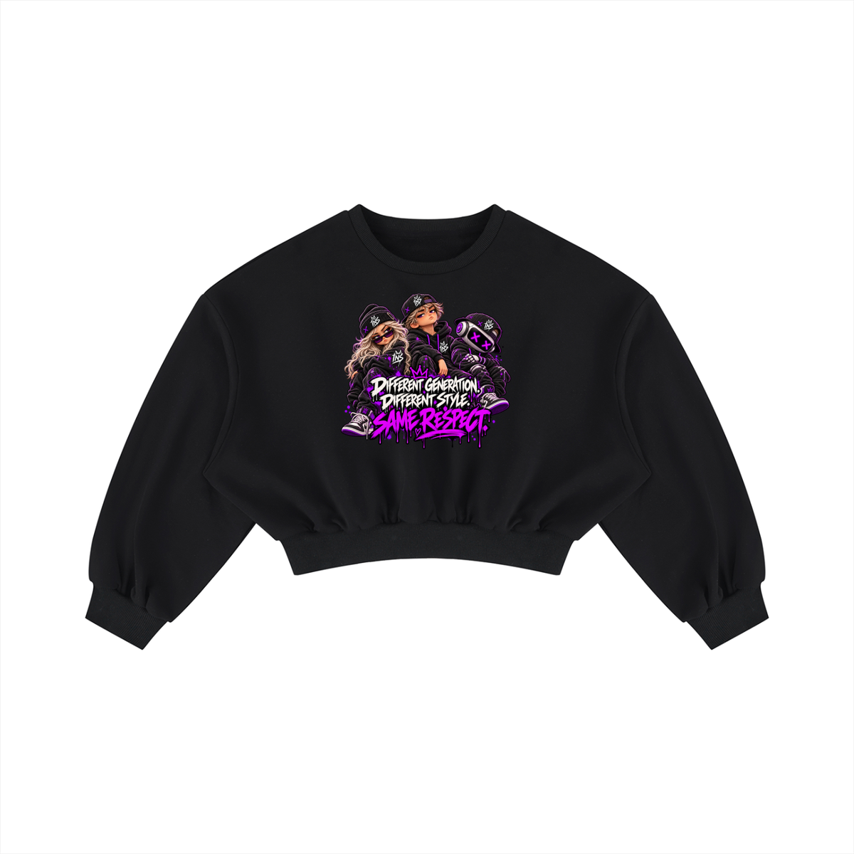 INS Same Respect Cropped Sweatshirt