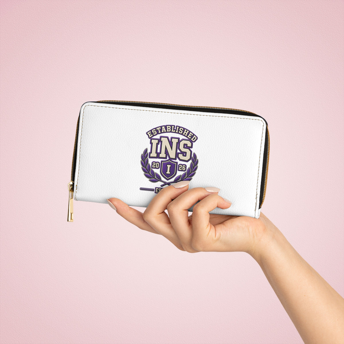 Established INS Crest Zipper Wallet