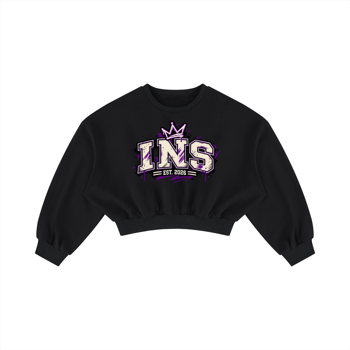 INS Crown Varsity Cropped Sweatshirt