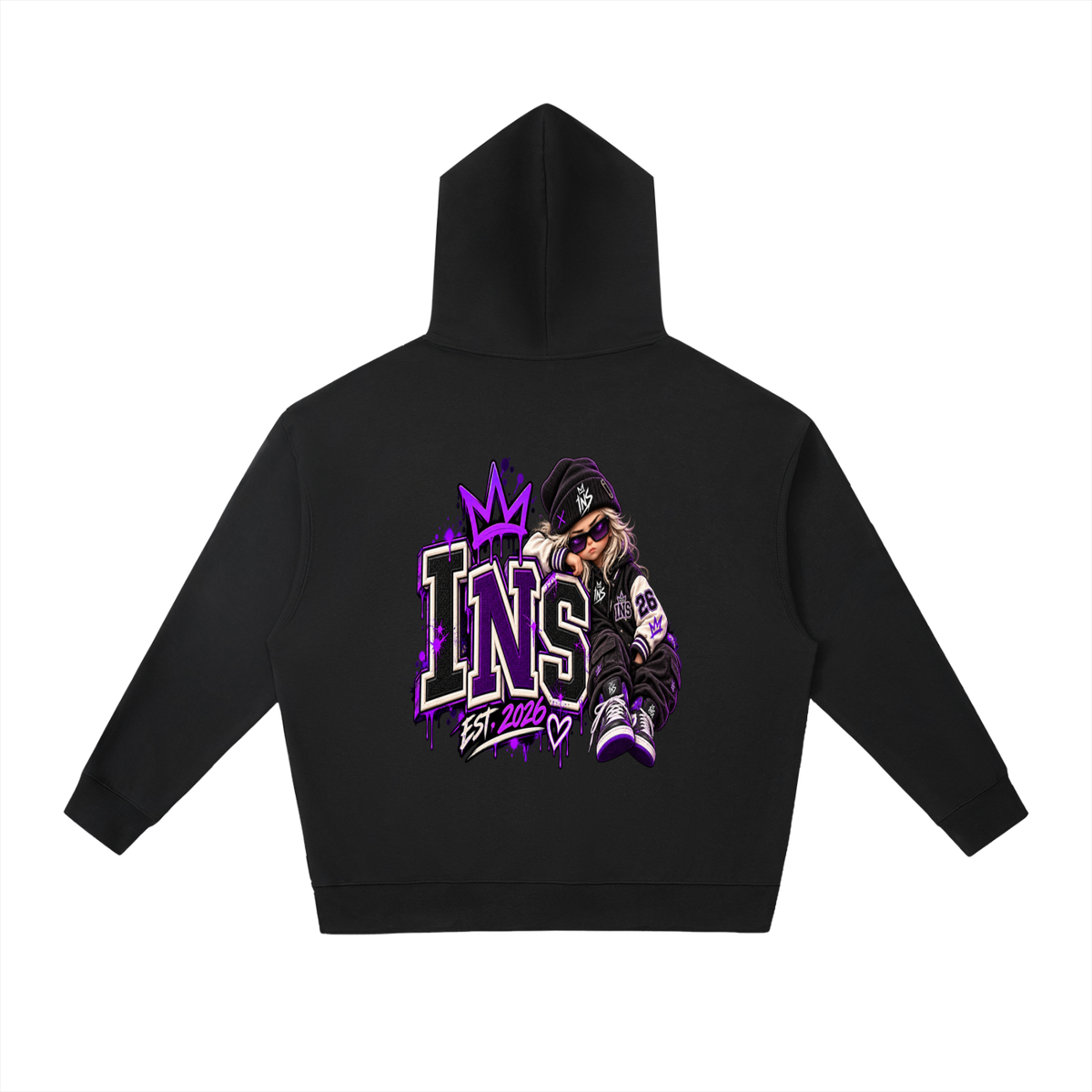 INS Varsity Girl Relaxed Hoodie