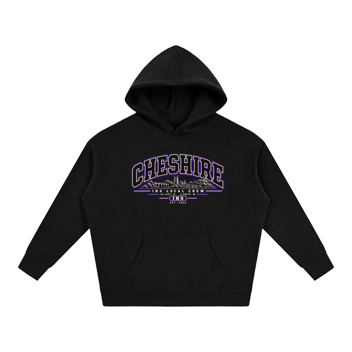 INS Cheshire Oversized Fleeced Hoodie