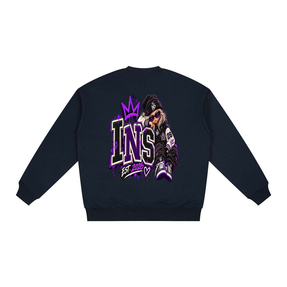 INS Varsity Girl Oversized Sweatshirt