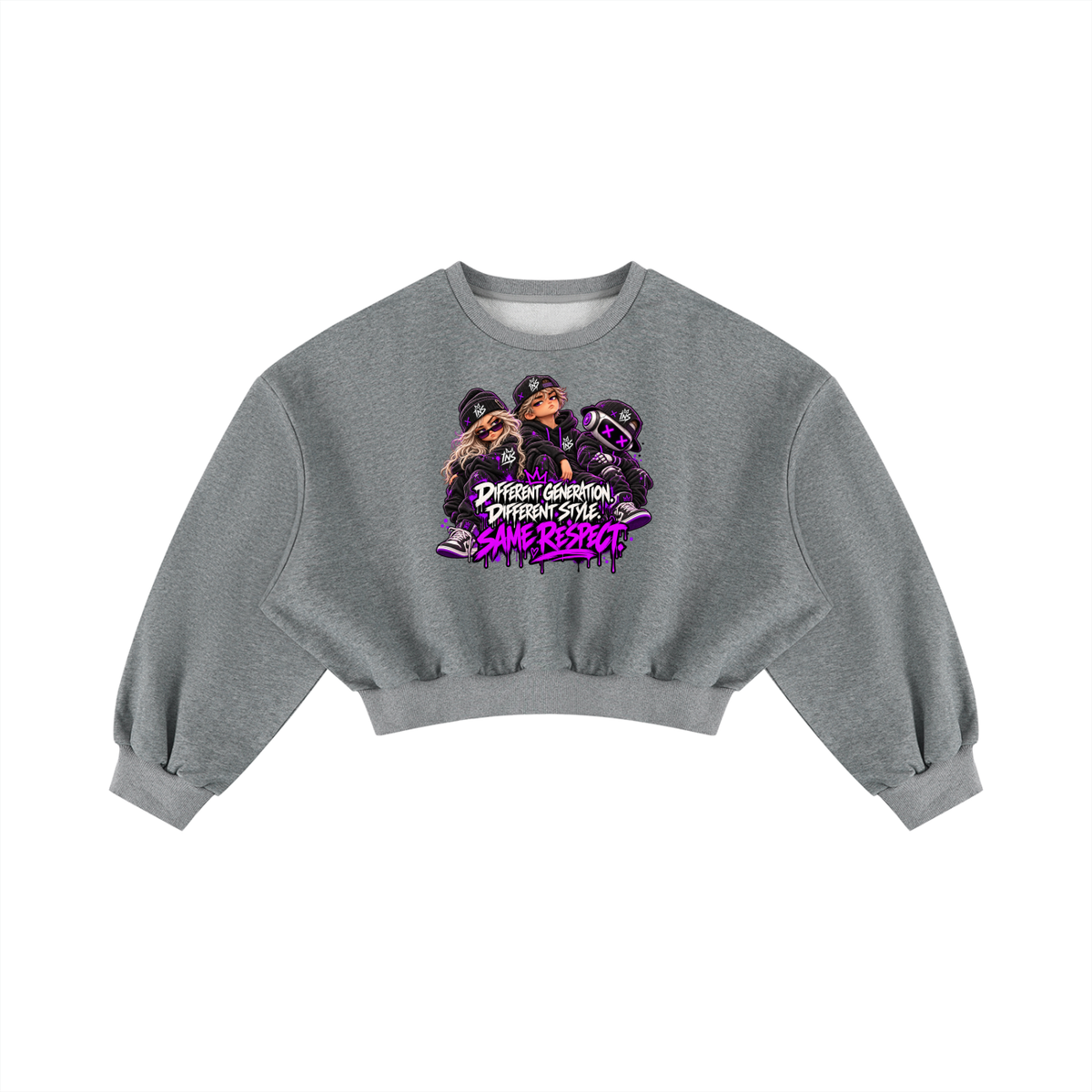 INS Same Respect Cropped Sweatshirt