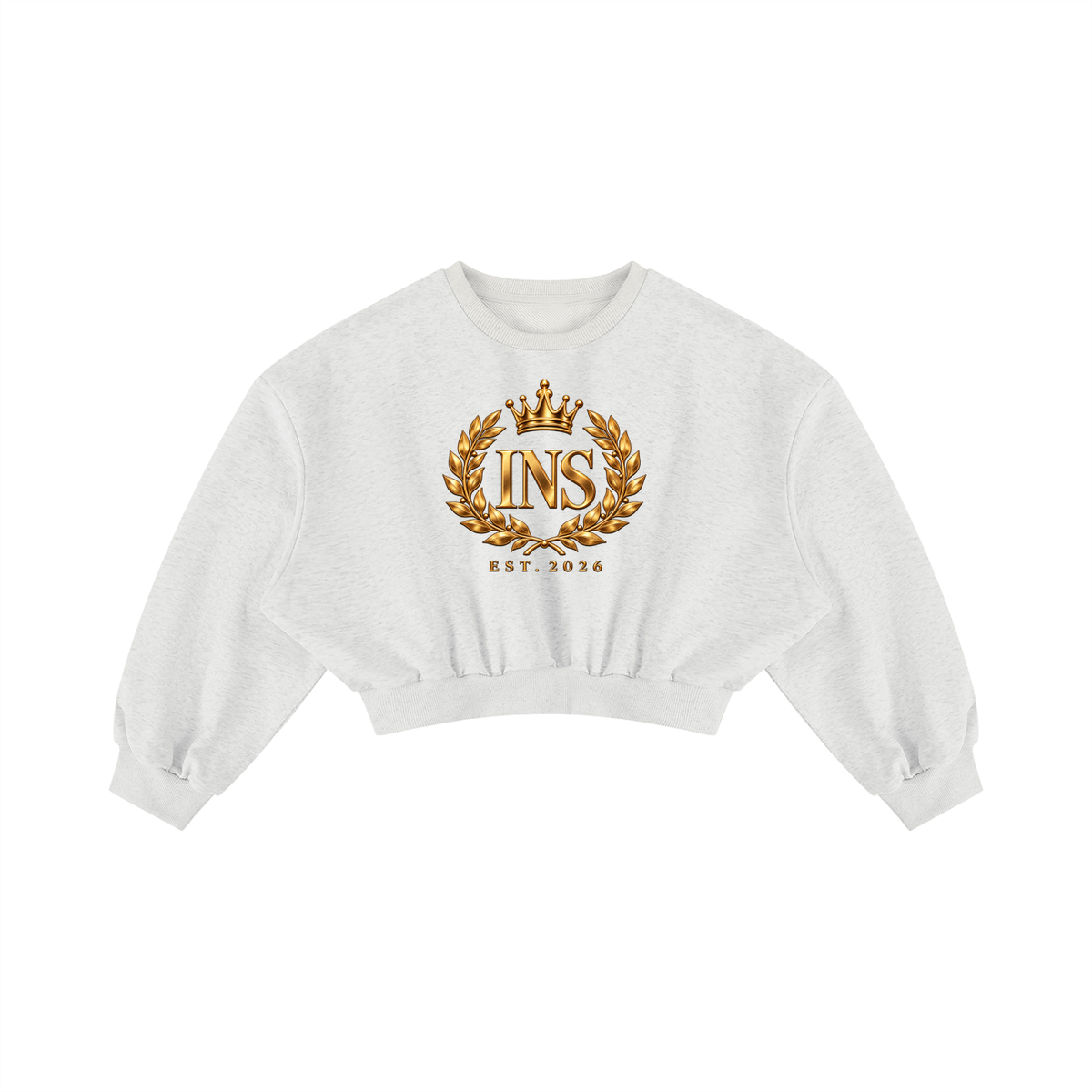 INS Royal Crest Cropped Sweatshirt