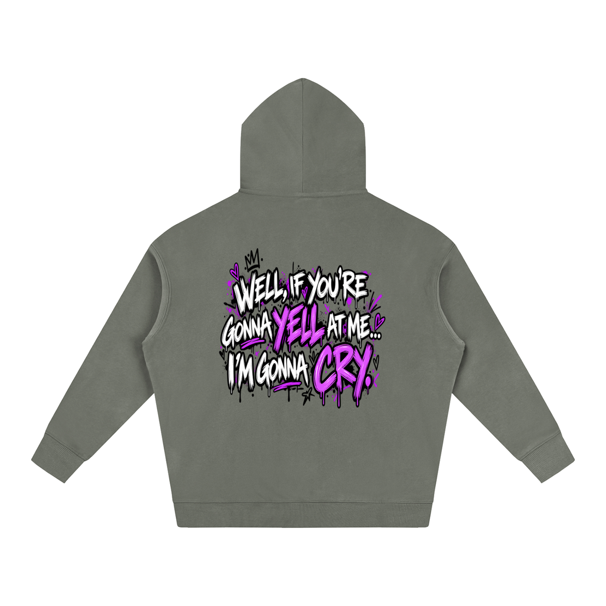 Gonna Cry Oversized Hoodie