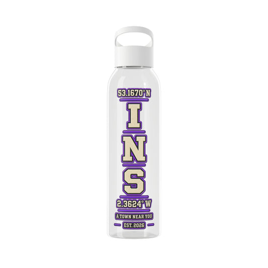 INS Coordinates Tritan Water Bottle | Clear 650ml Streetwear Bottle