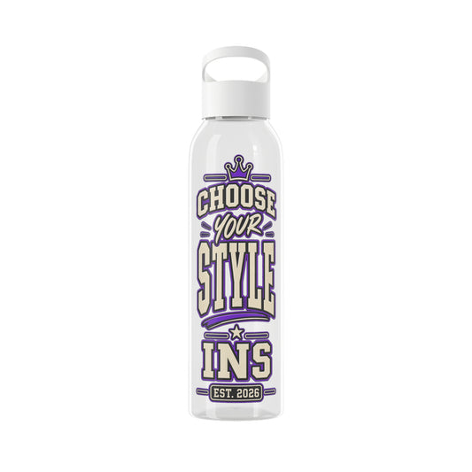 INS Choose Your Style Tritan Water Bottle | Clear 650ml Bottle