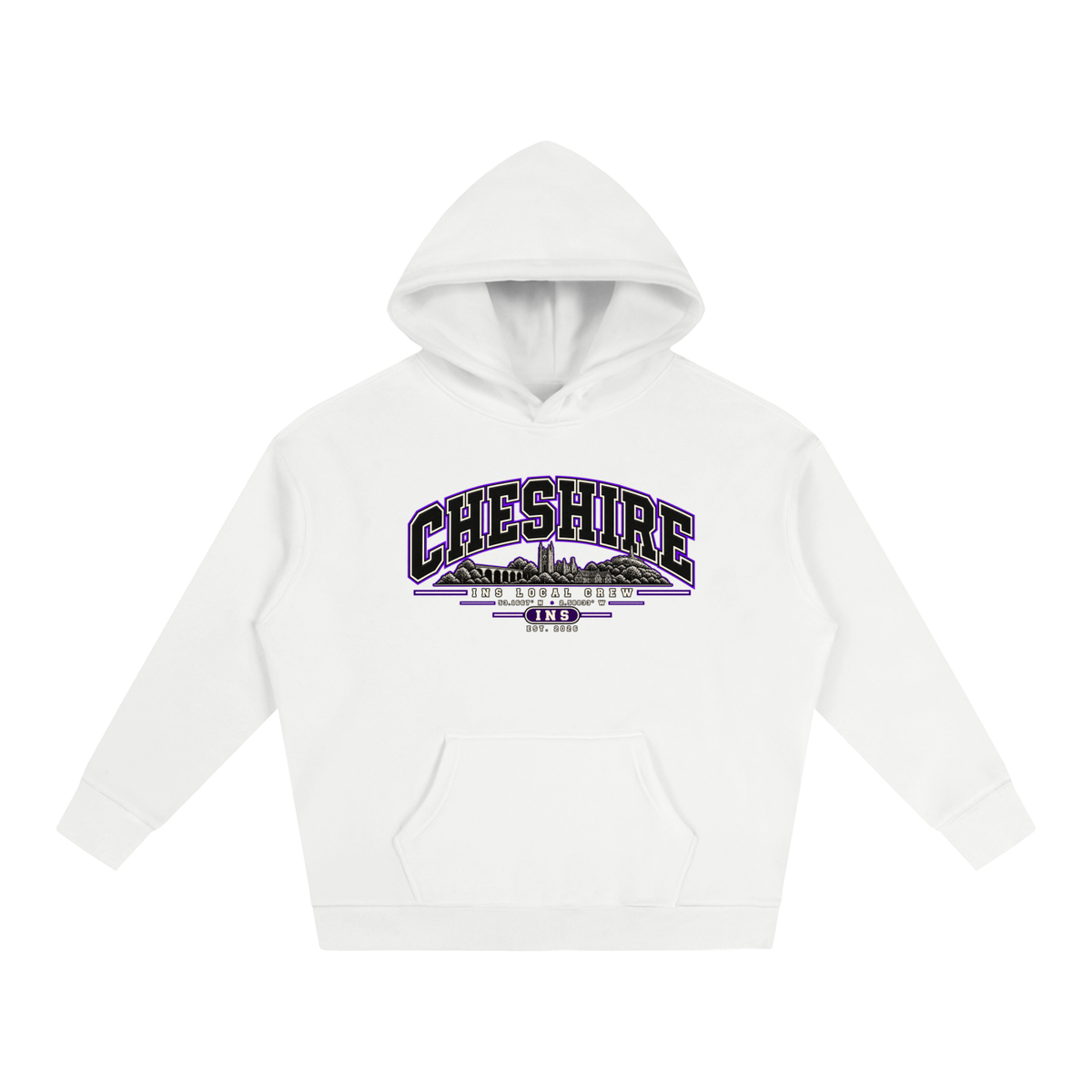 INS Cheshire Oversized Fleeced Hoodie