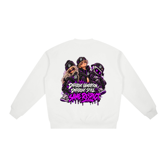 INS Different Generation. Different Style. Same Respect. Oversized Sweatshirt