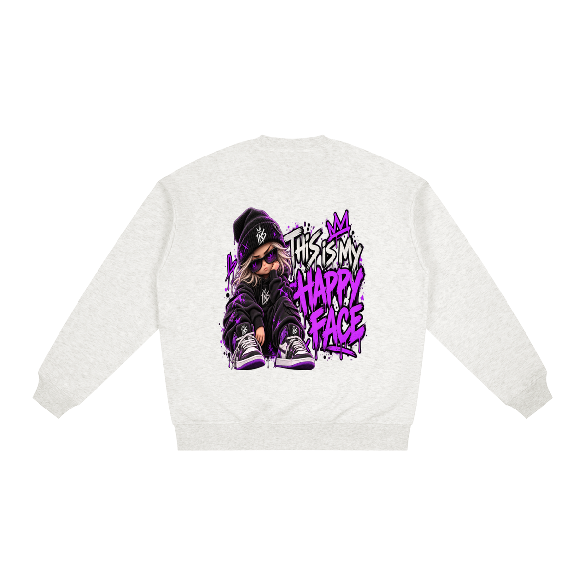 INS This Is My Happy Face Sweatshirt