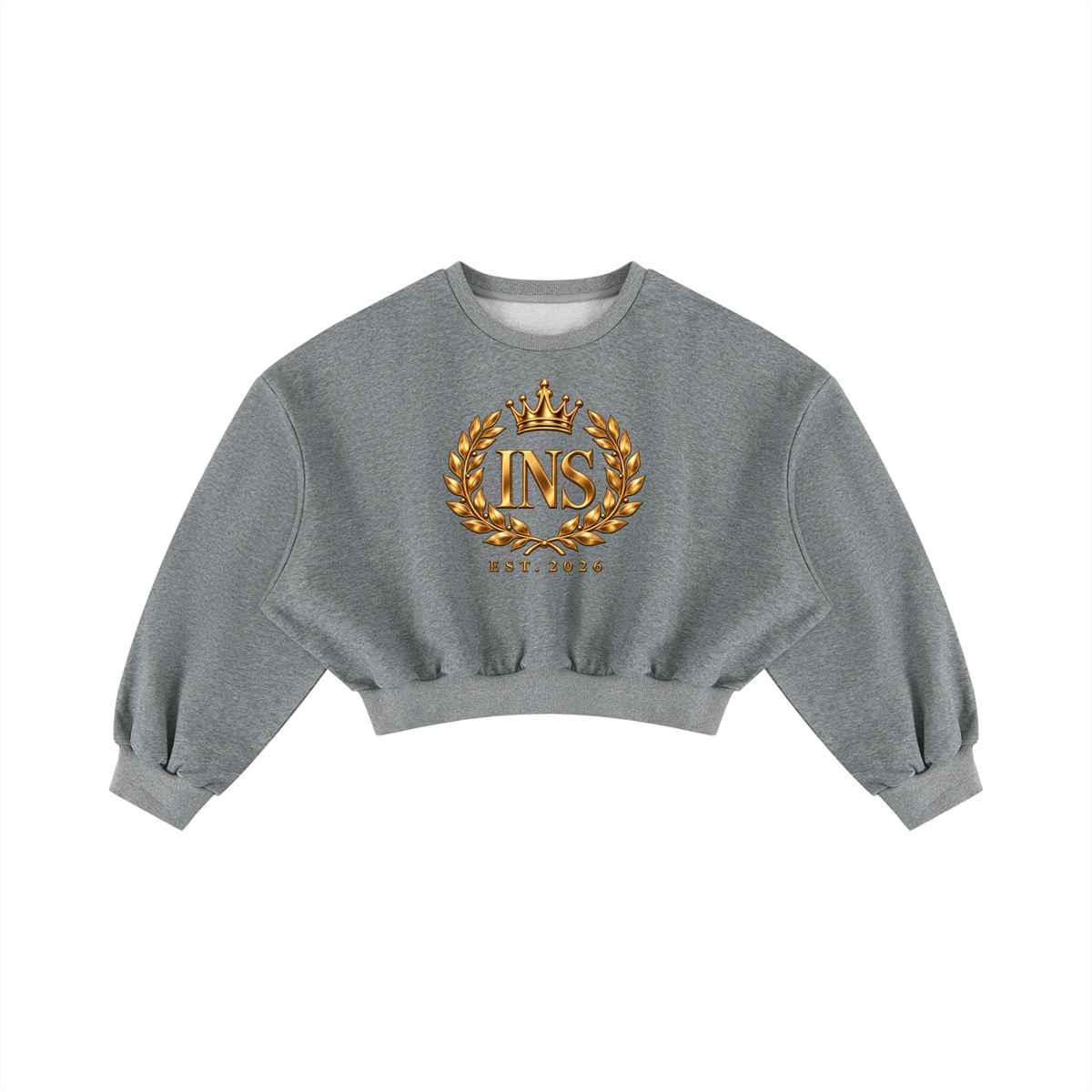 INS Royal Crest Cropped Sweatshirt