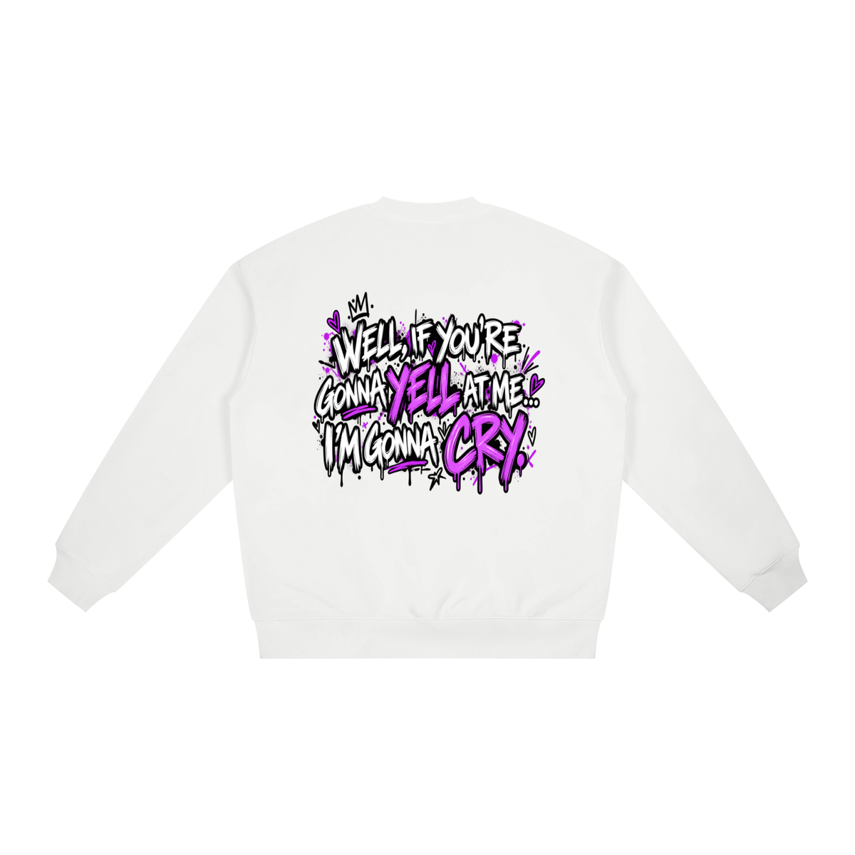 Gonna Cry Oversized Sweatshirt