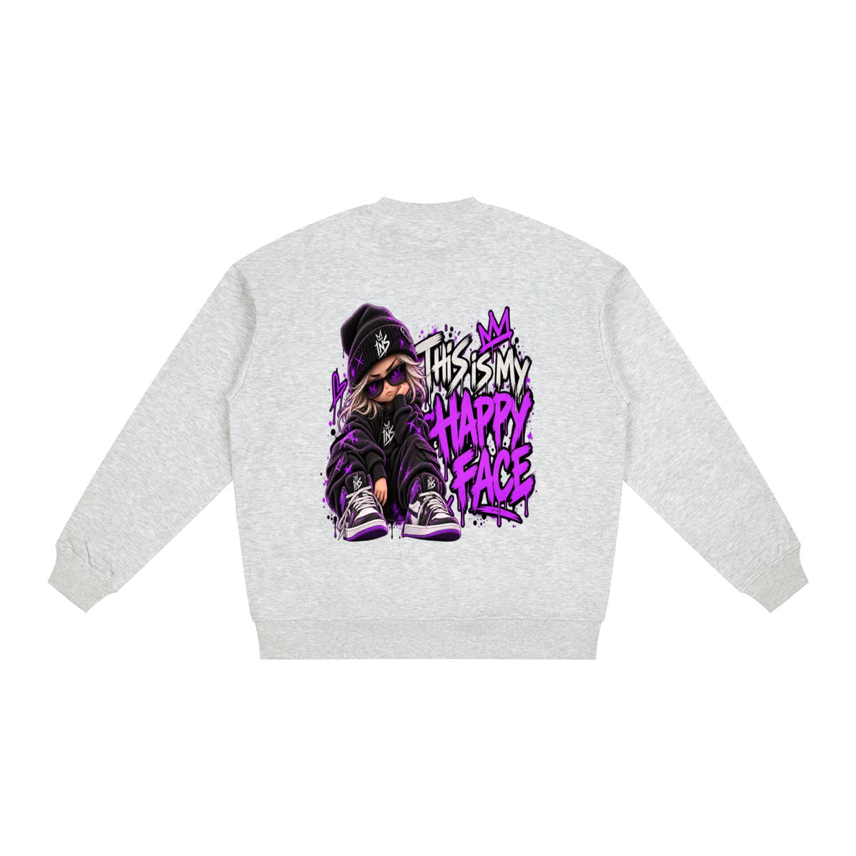 INS This Is My Happy Face Sweatshirt