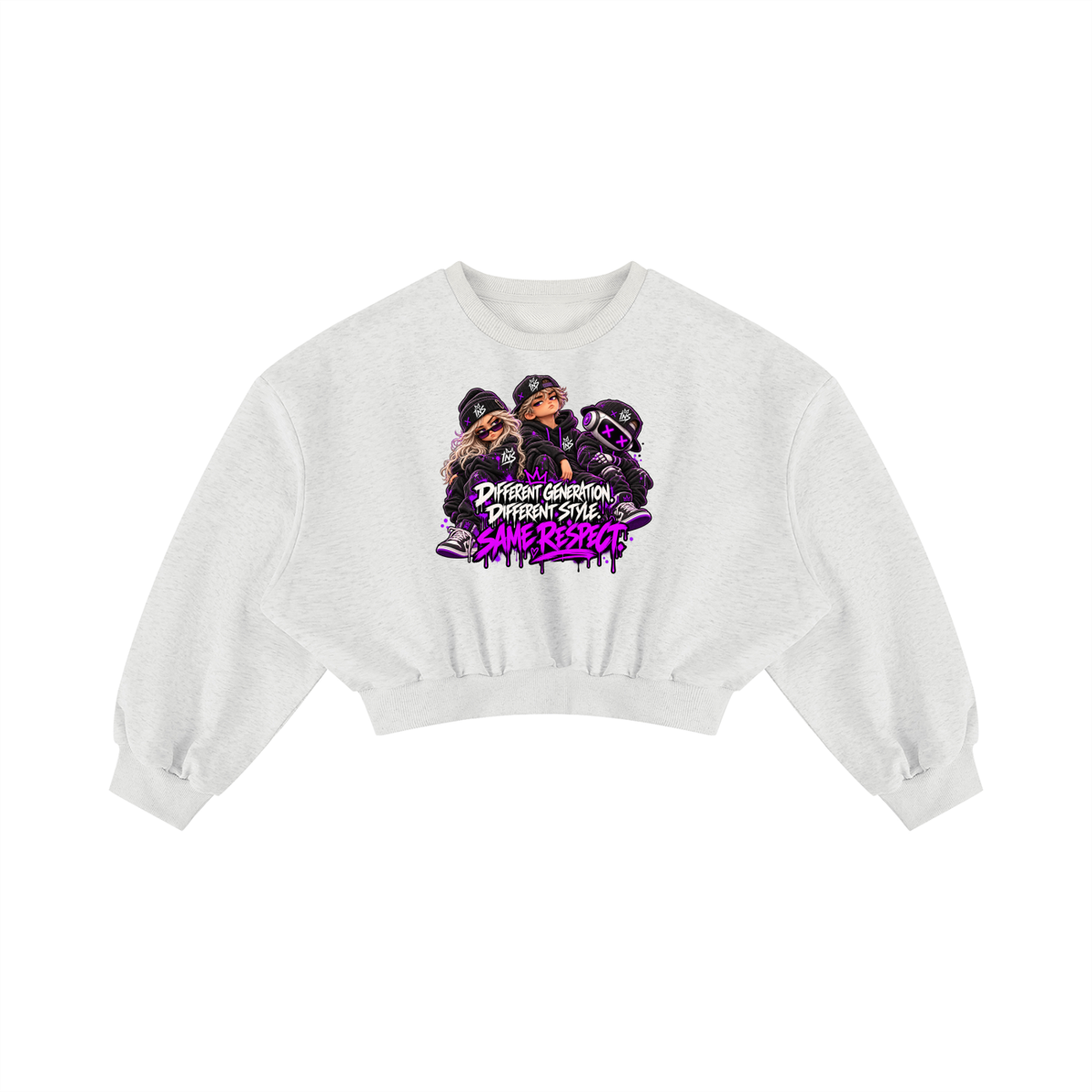 INS Same Respect Cropped Sweatshirt