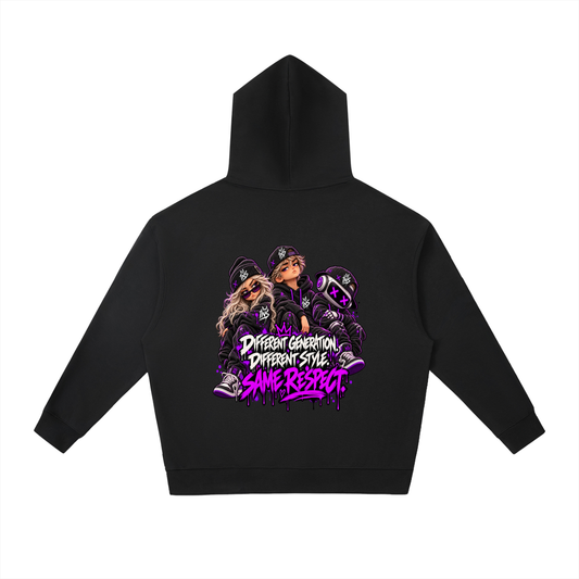 Different Generation. Different Style. Same Respect. Hoodie