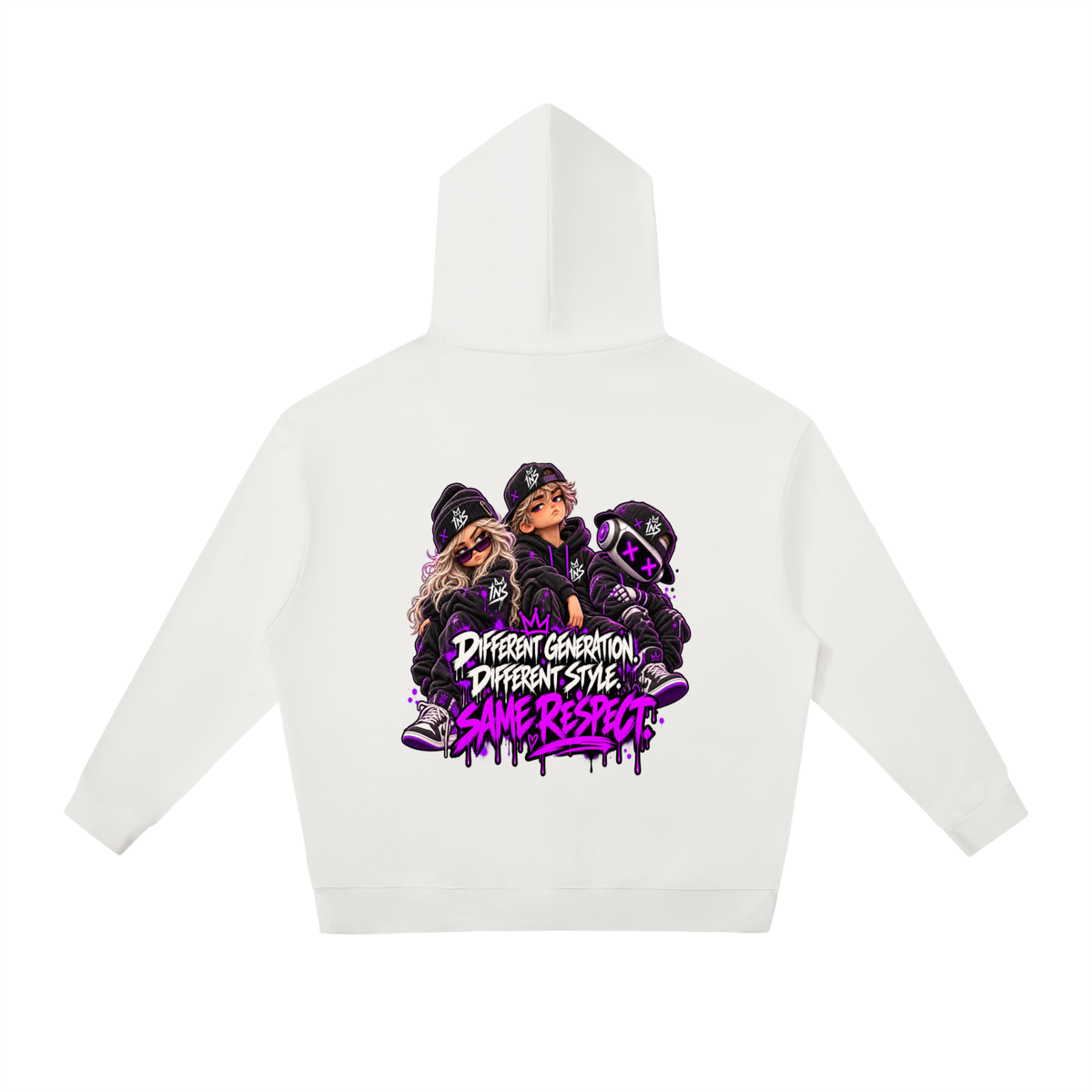 Different Generation. Different Style. Same Respect. Hoodie