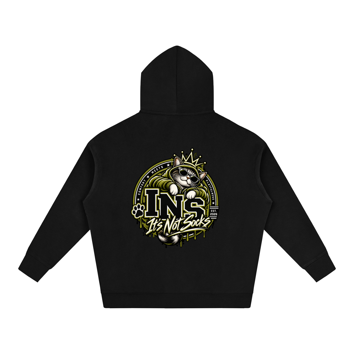 INS Crowned Cat Hoodie