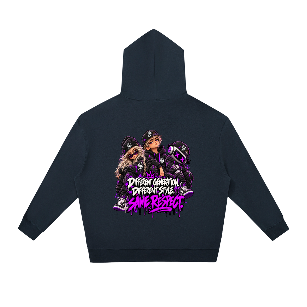 Different Generation. Different Style. Same Respect. Hoodie
