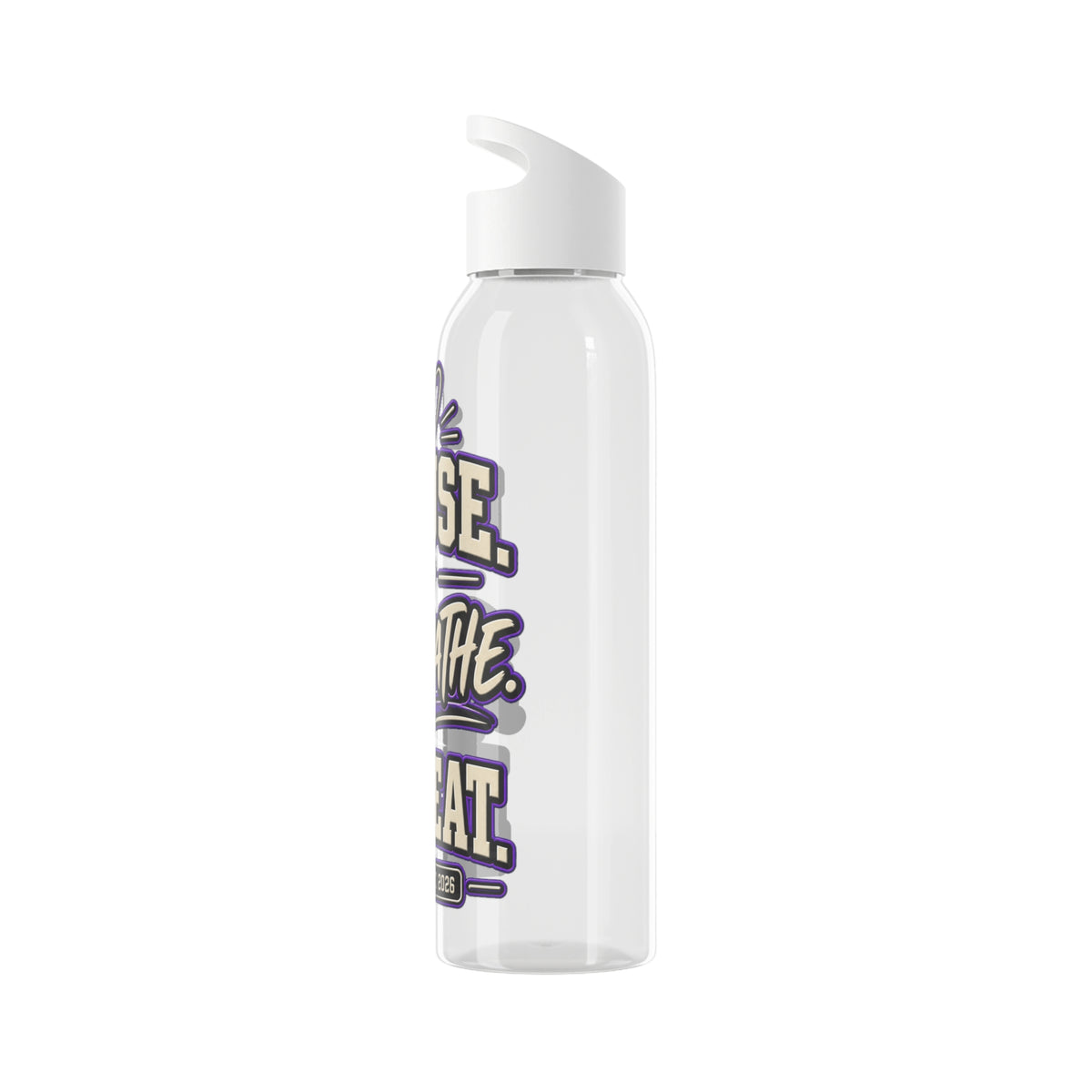 INS Pause Breathe Repeat Tritan Water Bottle | Clear 650ml Bottle