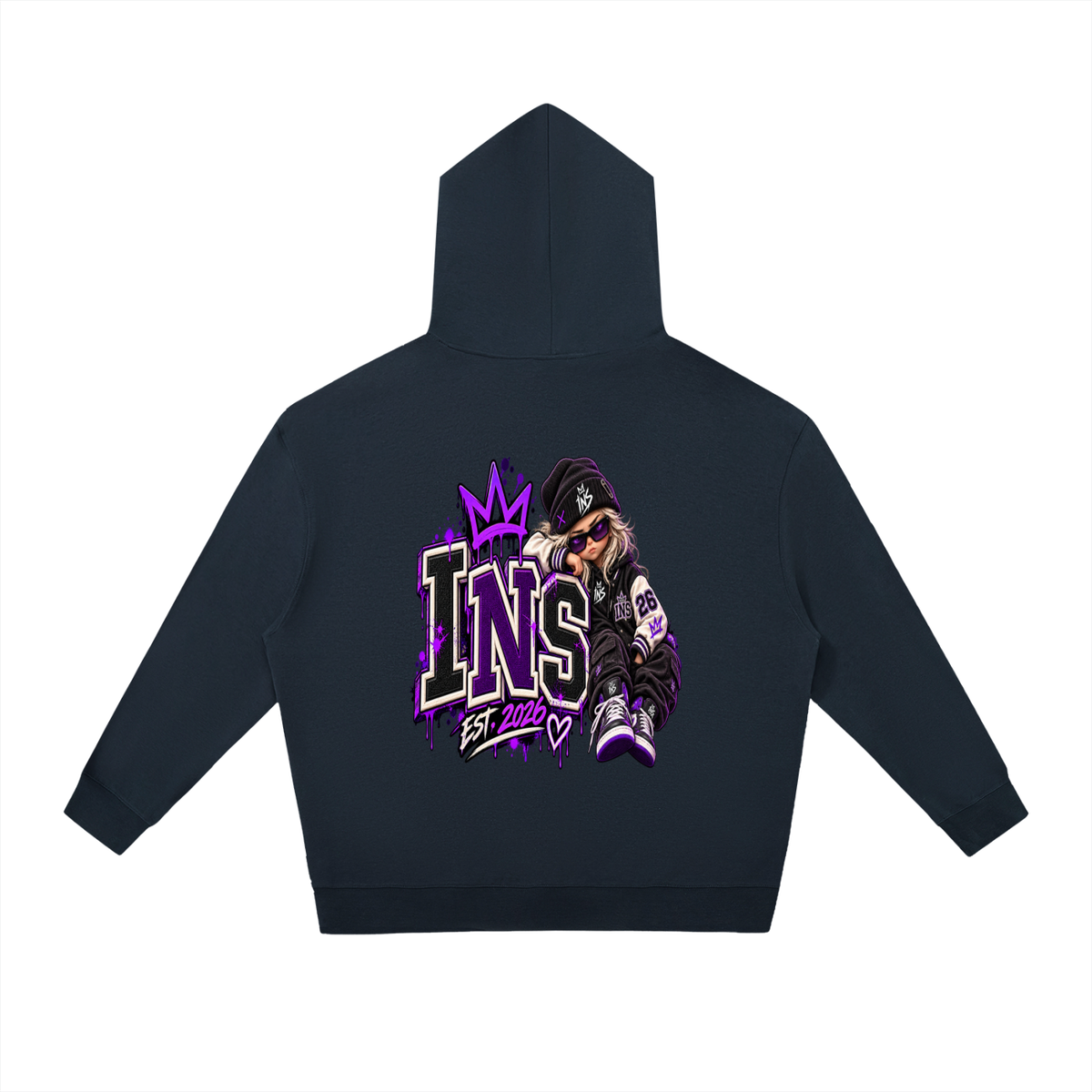 INS Varsity Girl Relaxed Hoodie
