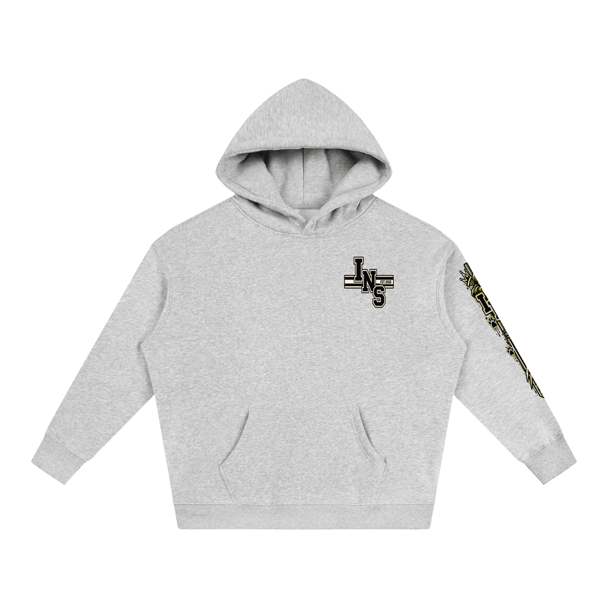 INS Crowned Cat Sleeve Hoodie