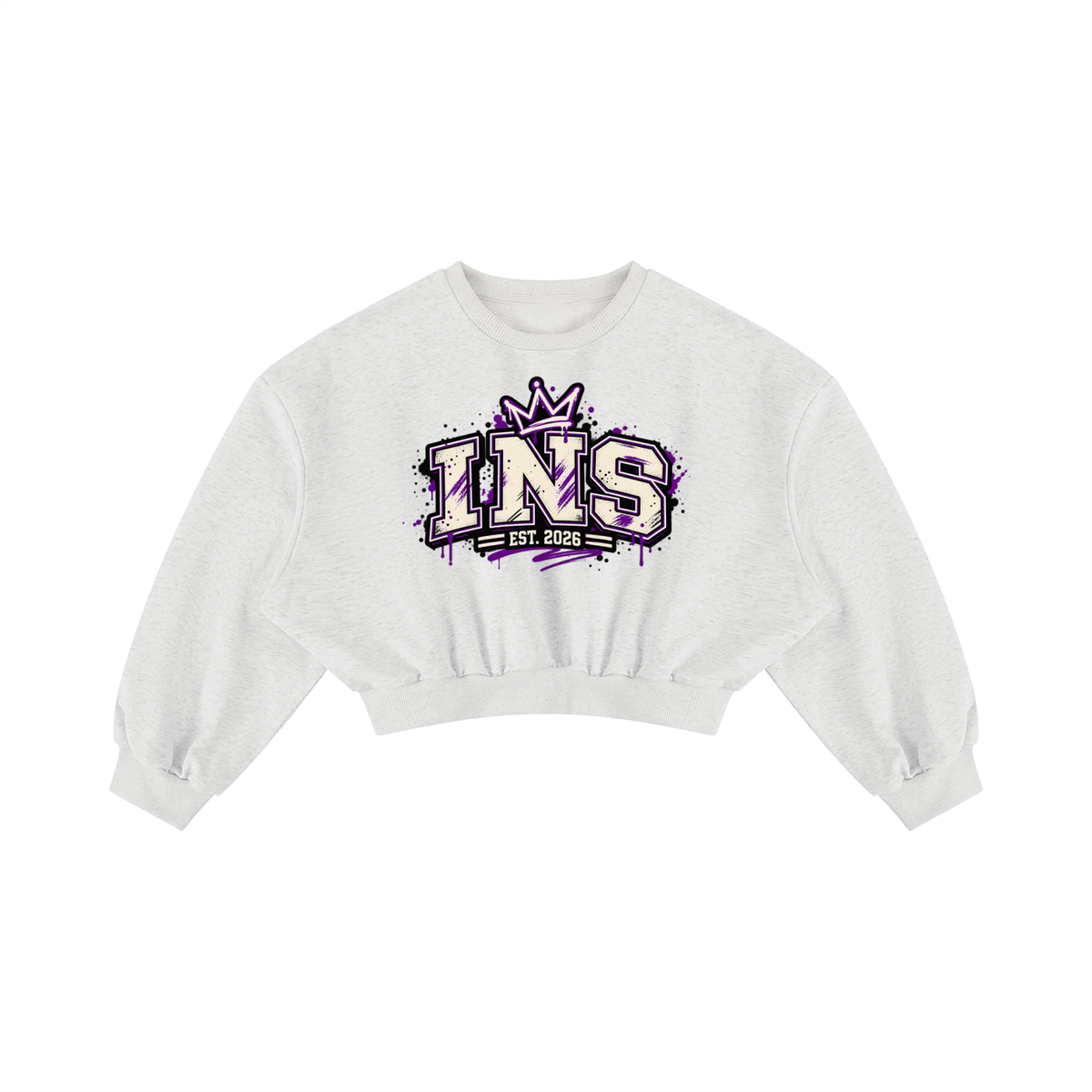 INS Crown Varsity Cropped Sweatshirt