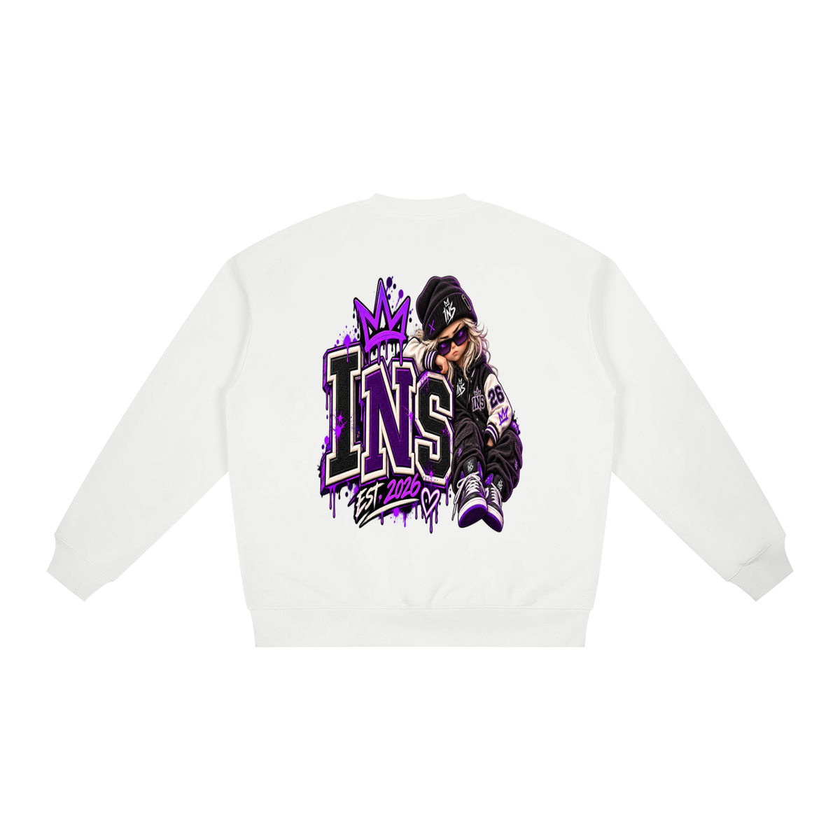 INS Varsity Girl Oversized Sweatshirt