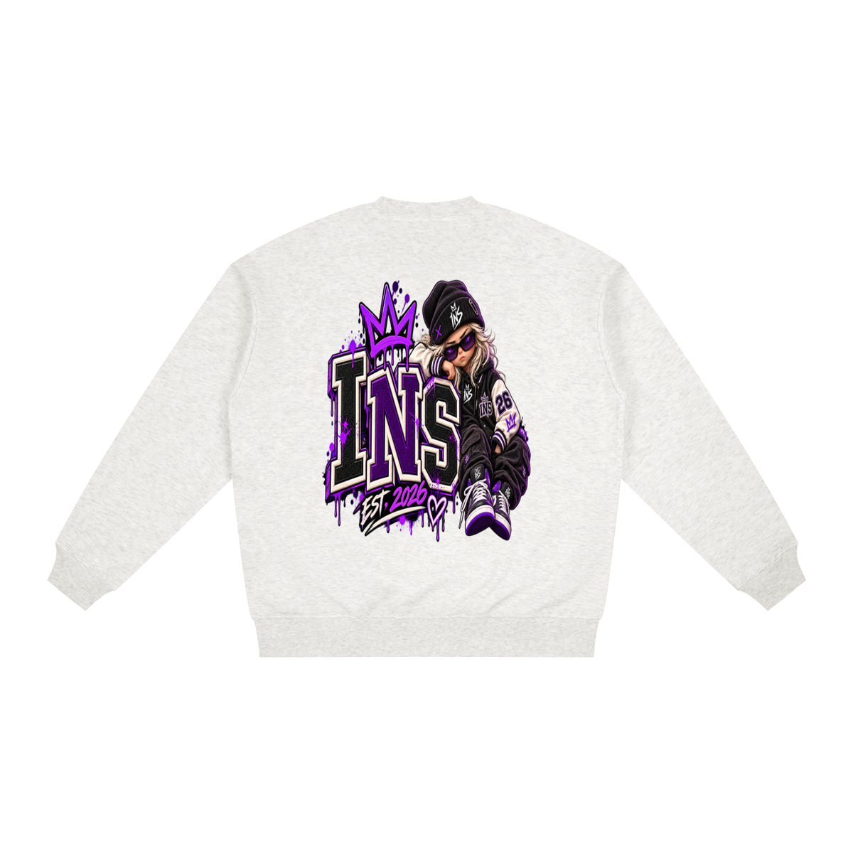 INS Varsity Girl Oversized Sweatshirt