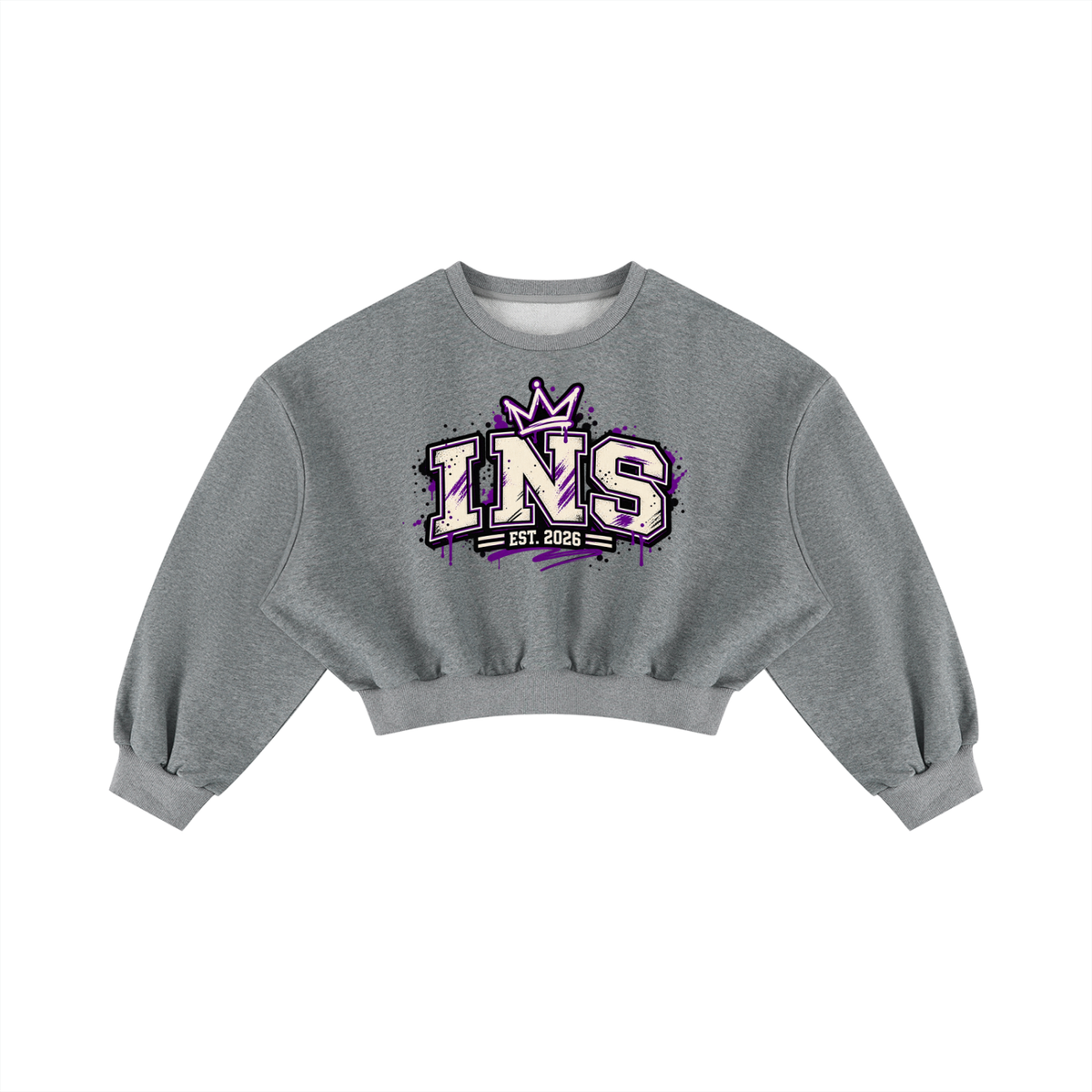 INS Crown Varsity Cropped Sweatshirt