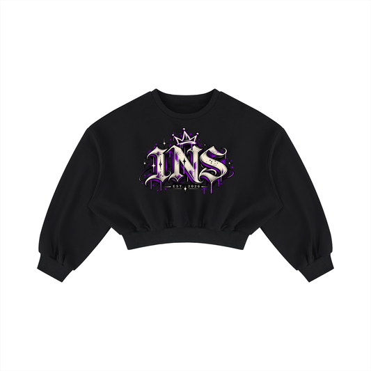 INS Gothic Crown Cropped Sweatshirt