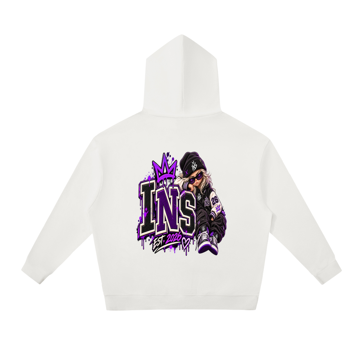INS Varsity Girl Relaxed Hoodie