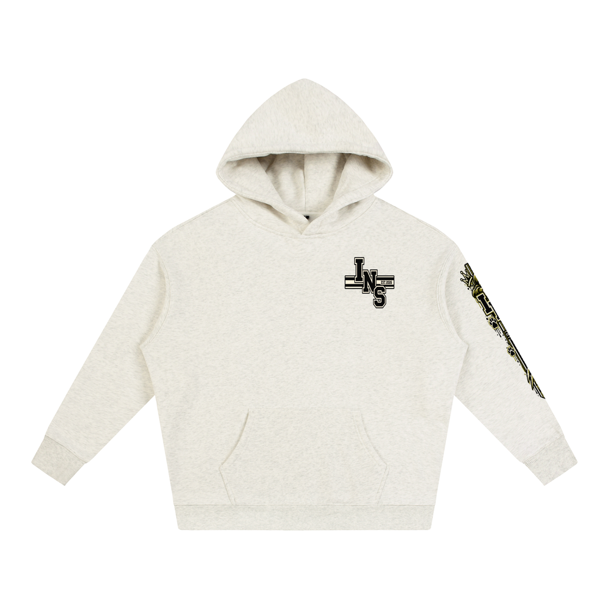 INS Crowned Cat Sleeve Hoodie