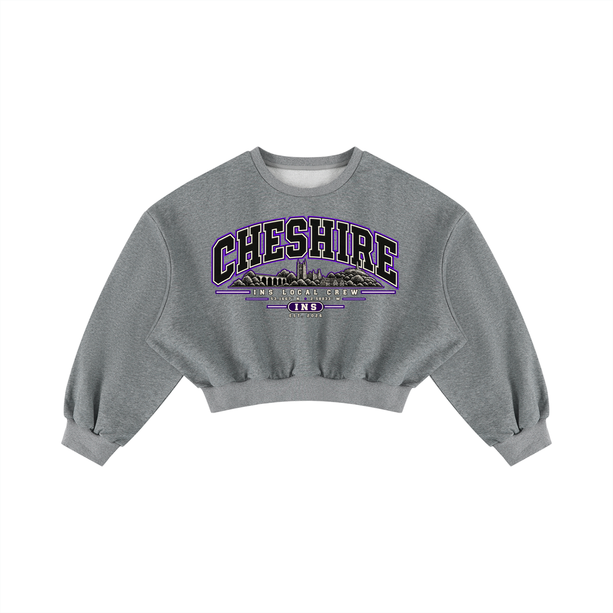 INS Cheshire Local Crew Cropped Sweatshirt
