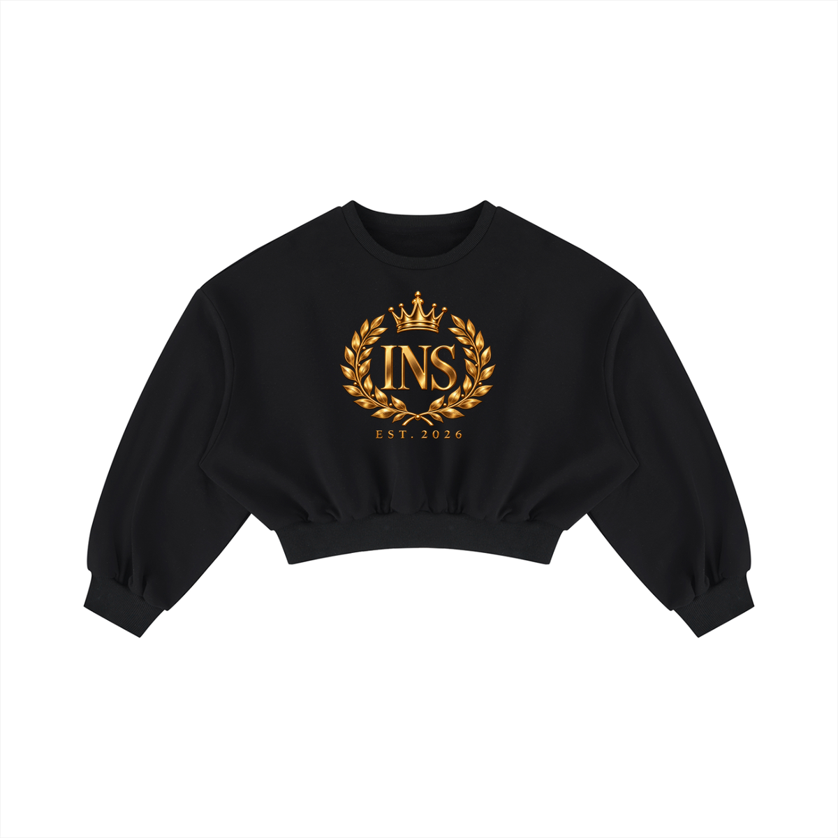 INS Royal Crest Cropped Sweatshirt