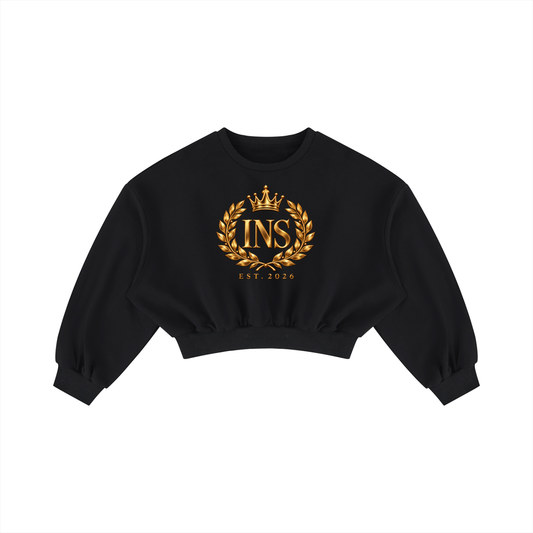 INS Royal Crest Cropped Sweatshirt