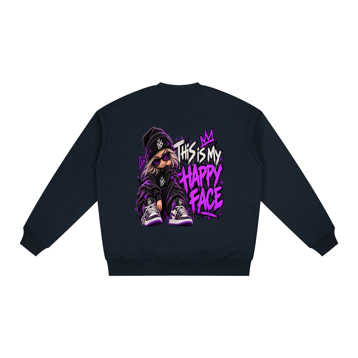INS This Is My Happy Face Sweatshirt