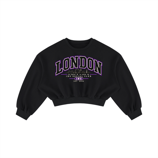INS London Social Club Cropped Sweatshirt